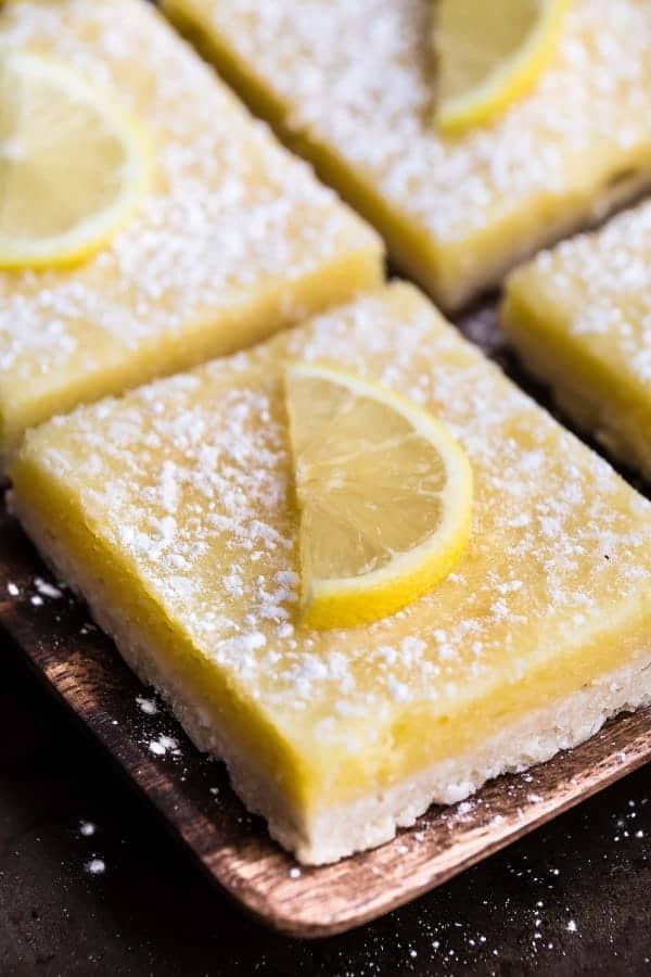 Keto Lemon Bars - BEST Low Carb Sugar Free Lemon Recipe