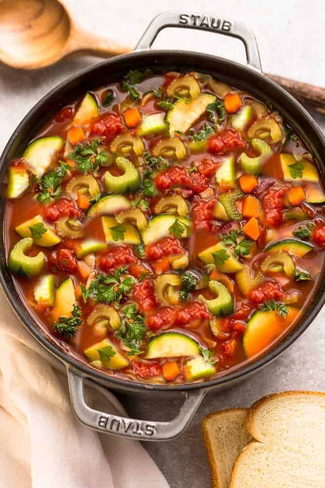Easy Minestrone Soup - Life Made Sweeter | Vegan | Gluten-Free
