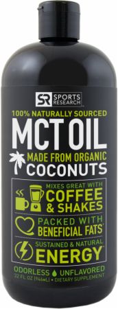 Black Bottle of MCT Oil