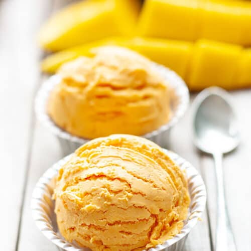 Mango Ice Cream The Best Homemade Ice Cream Recipe Paleo