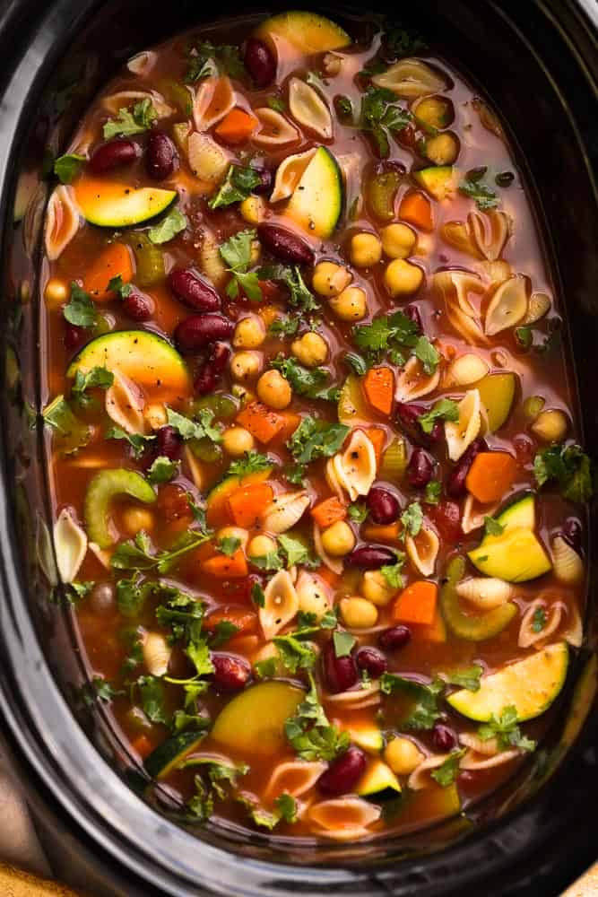 Slow Cooker Minestrone Soup