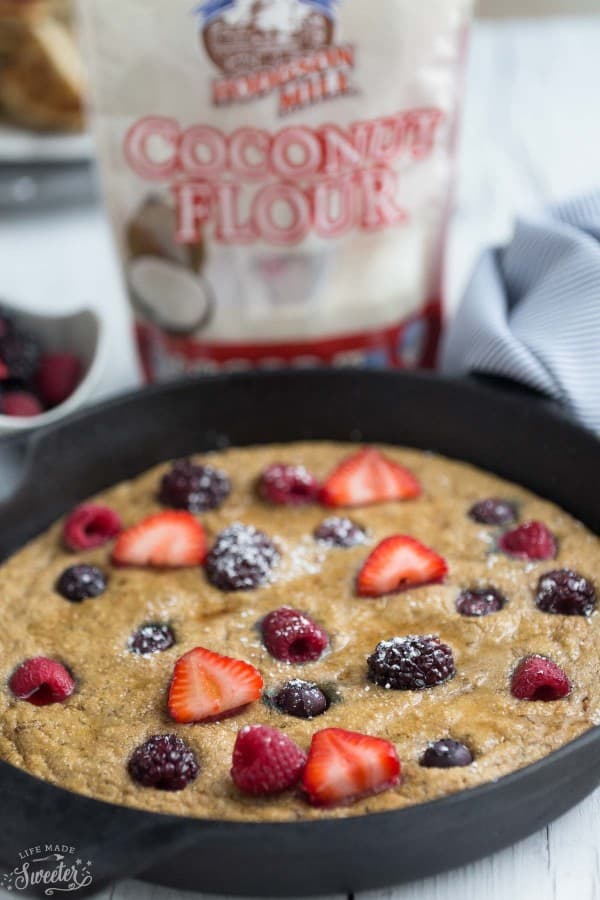 Mixed Berry Paleo Coconut Flour Pancakes are the perfect healthy weekend breakfast