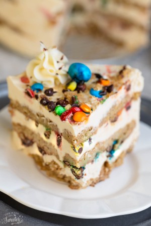 Monster Oatmeal Cookie Icebox Cake makes the perfect no bake dessert for sharing