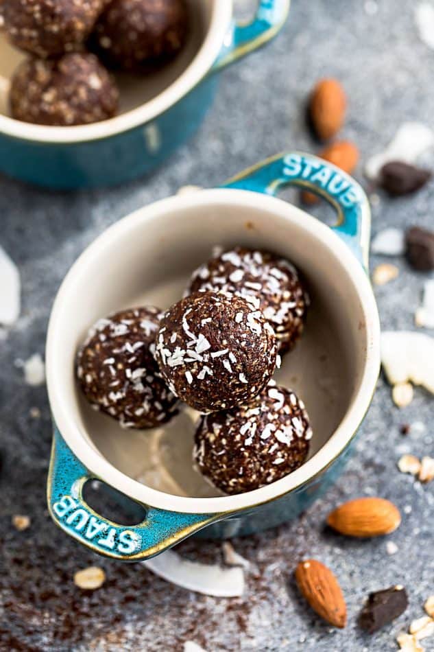 No Bake Almond Joy Energy Bites Healthy, Paleo, Gluten Free