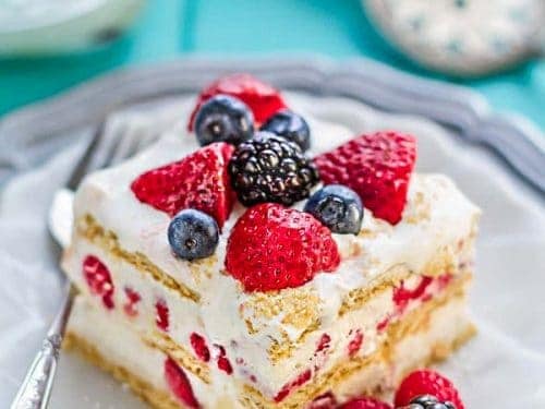 No-Bake Strawberry Icebox Cake - Live Well Bake Often
