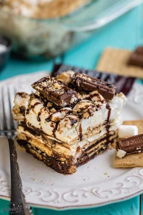 No Bake S'mores Icebox Cake makes the perfect cool treat