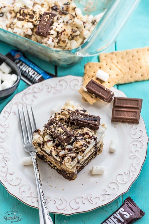 No Bake S'mores Icebox Cake makes the perfect cool treat