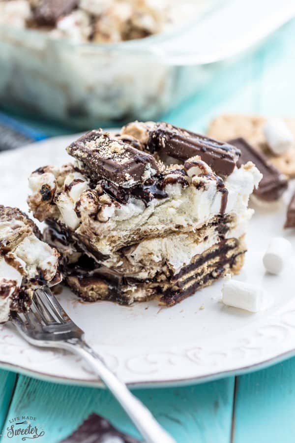 No Bake S'mores Icebox Cake makes the perfect easy make ahead dessert.