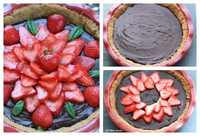 No-Bake Strawberry Chocolate Ganache Pie makes an easy and impressive dessert perfect for summer gatherings.