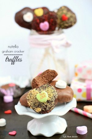 Nutella Heart Graham Cracker Truffles by @LifeMadeSweeter