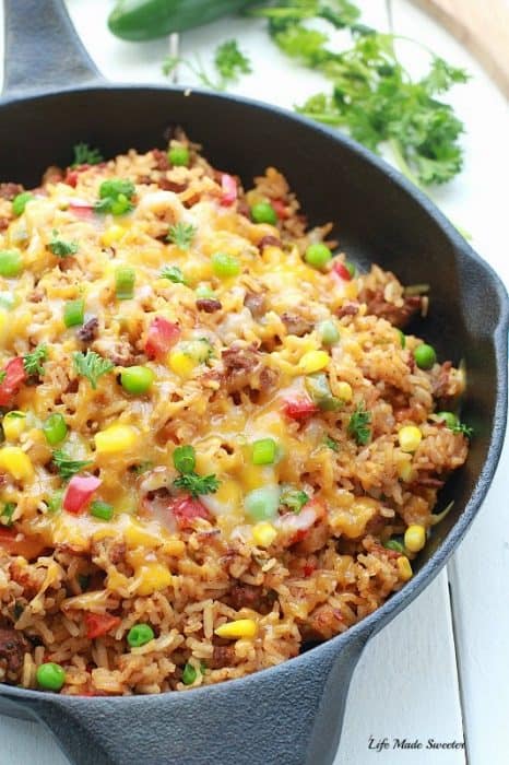 One Pan Mexican Rice Skillet