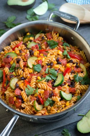 One Pot Taco Pasta makes the perfect easy weeknight meal!