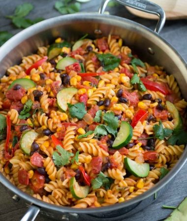 One Pot Taco Pasta makes the perfect easy weeknight meal!