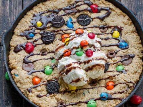 Monster Skillet Cookie (Pizookie) - Countryside Cravings