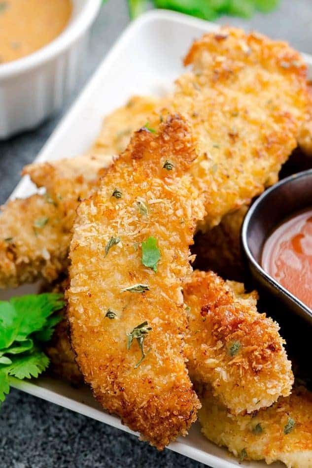 pieces of Oven Baked Fried Chicken