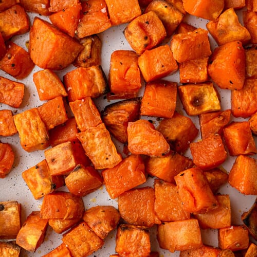 Roasted Sweet Potato Cubes - Life Made Sweeter | Vegan | Whole30