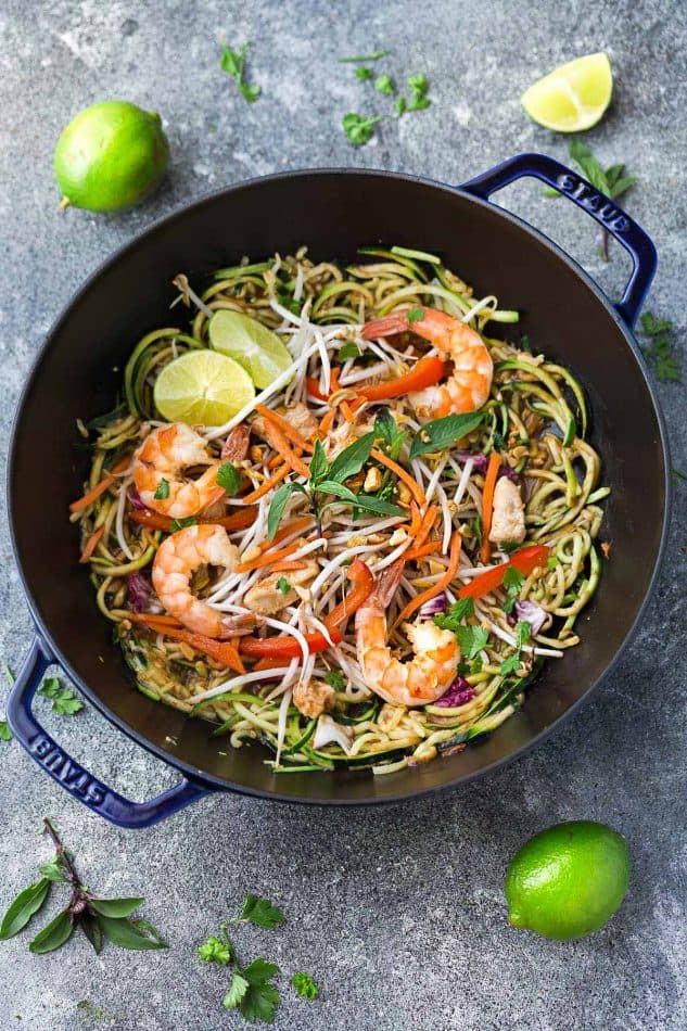 Pad Thai Recipe - Authentic Pad Thai Noodles + Paleo | Low Carb options