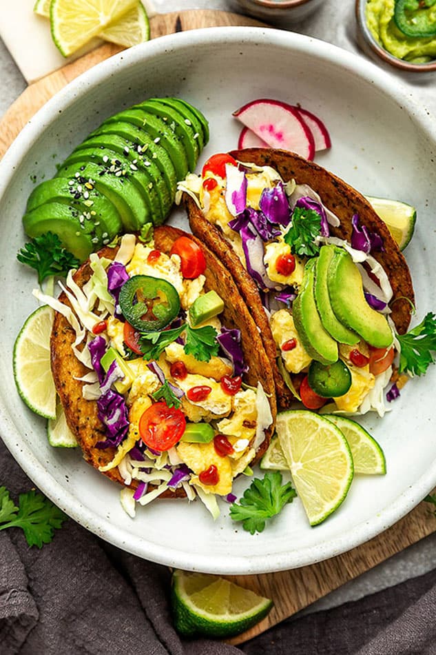 Easy Breakfast Tacos Paleo Keto Low Carb + Vegan