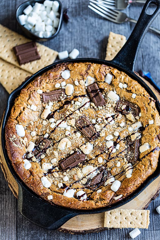 PB S'mores Skillet Cookie - The Mindful Hapa