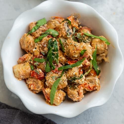 Cauliflower Recipe Baked Feta Gnocchi with Cherry Tomatoes