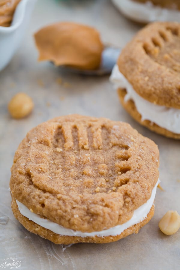 Peanut Butter Sandwich Cookies make a delicious treat!