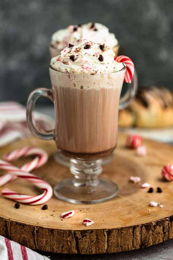 Homemade Peppermint Mocha Latte