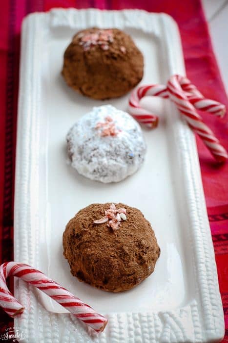 Peppermint Mocha Snowball Cookies are perfect for your holiday cookie platter