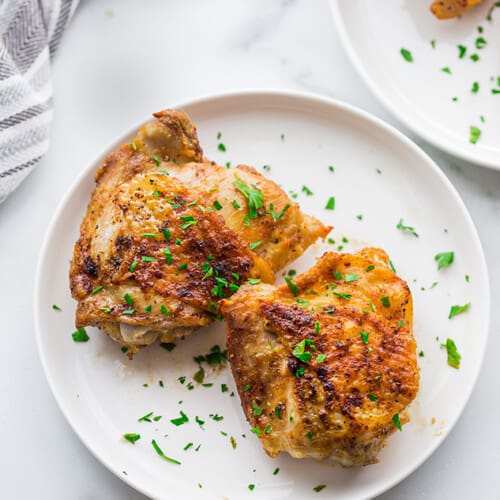 Air Fryer Chicken Thighs - Life Made Sweeter | Keto | Whole30 | Paleo