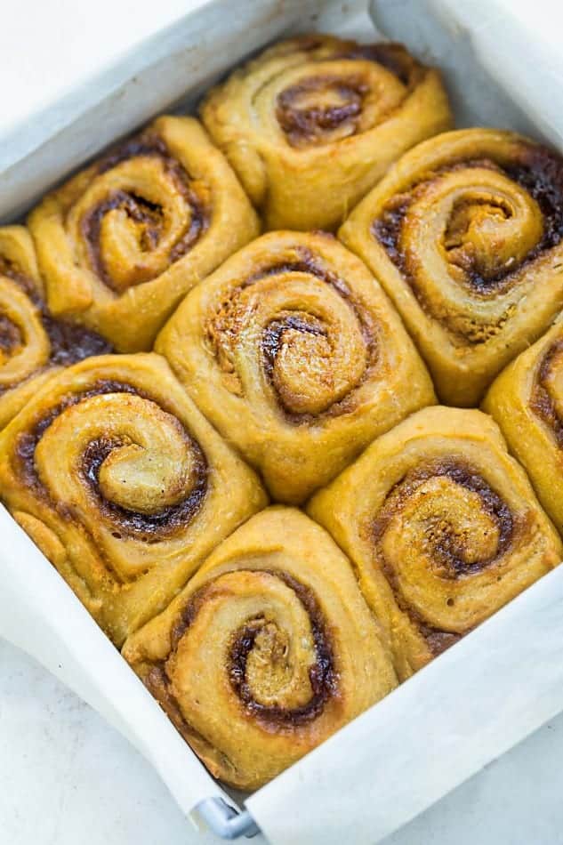 Pumpkin Cinnamon Rolls make the perfect indulgent breakfast or brunch. They're soft, fluffy and made completely from scratch. The best part is, how easy you will fall in love after one bite and even better how amazing your house will smell while these delicious rolls bake in your oven!