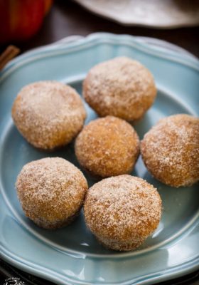 Pumpkin Nutella Donut Muffins make the perfect fall treat.