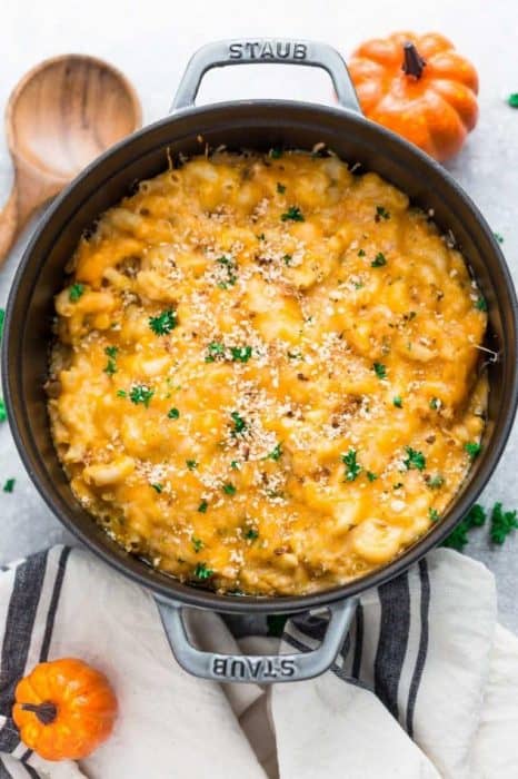 Pumpkin Stovetop Macaroni & Cheese (Easy One Pot - Creamy)