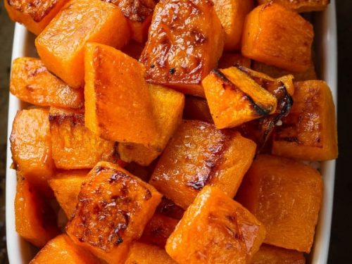 Roasted Butternut Squash Easy Side Dish Recipe Only 4 Ingredients
