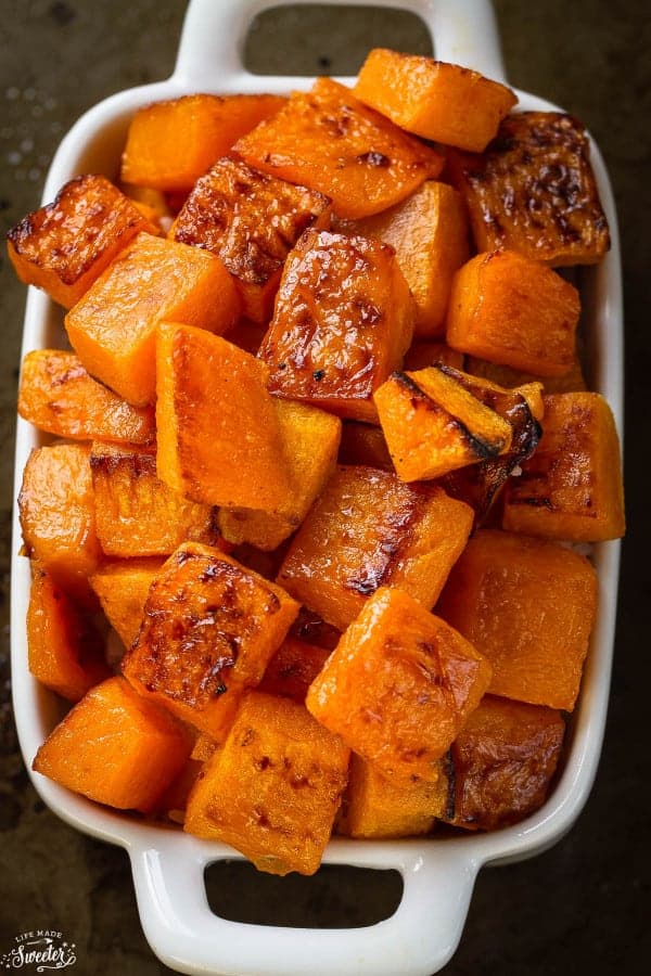 Roasted Butternut Squash Easy Side Dish Recipe Only 4 Ingredients