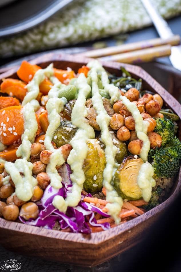 Roasted Vegetable Buddha Bowls make the perfect healthy meal