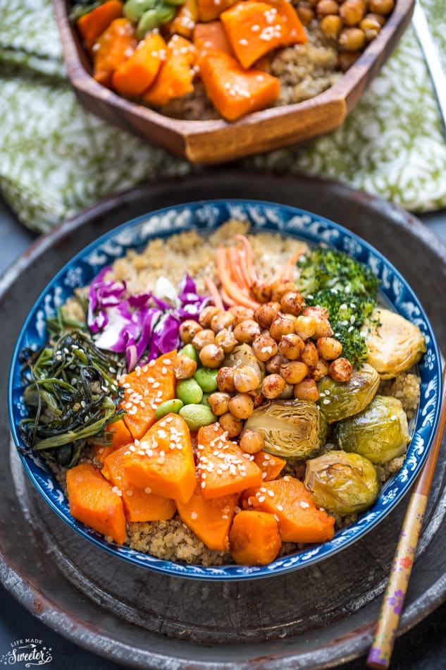 Roasted Vegetable Buddha Bowls Life Made Sweeter