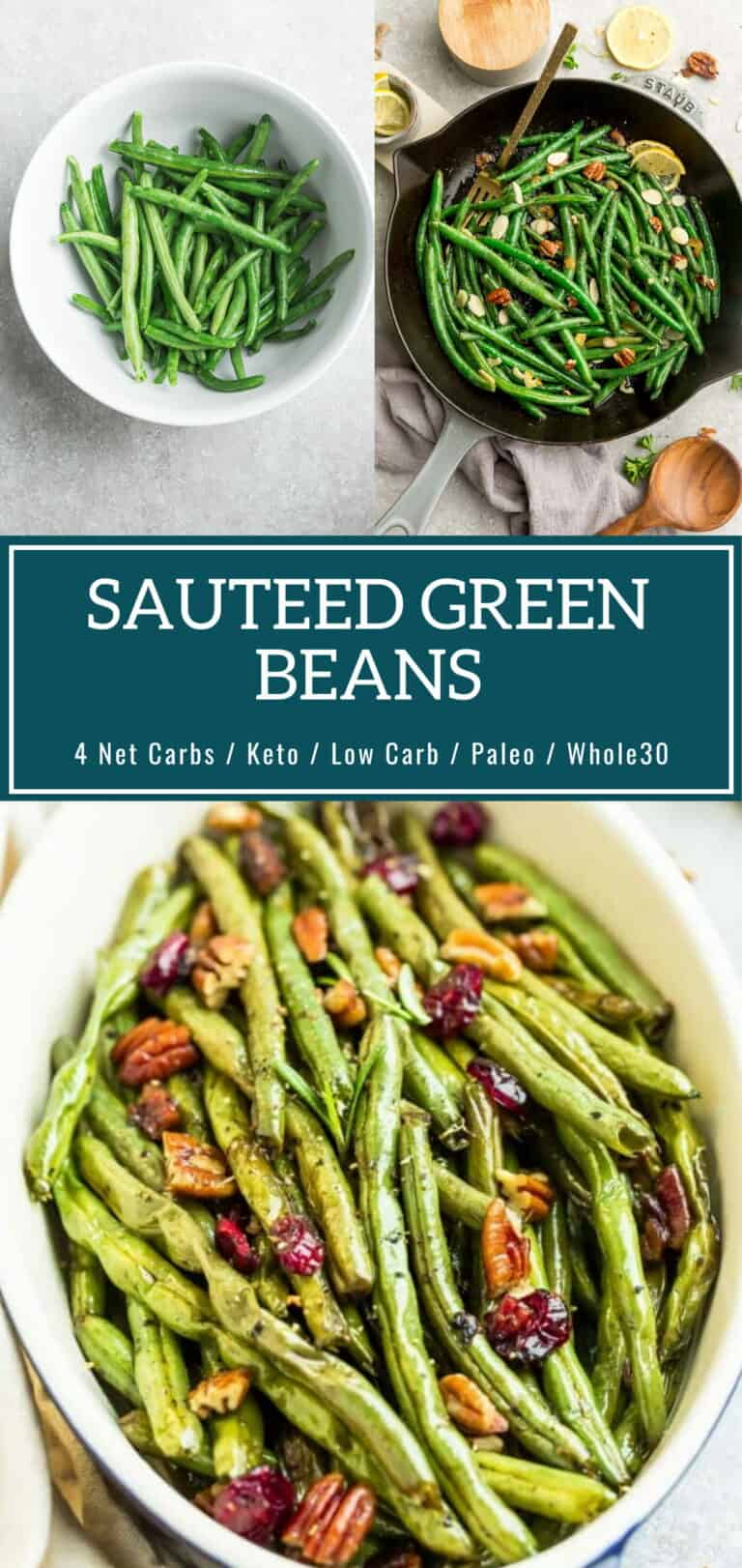 Sauteed Green Beans - The BEST easy 15 minutes side dish! So crispy!