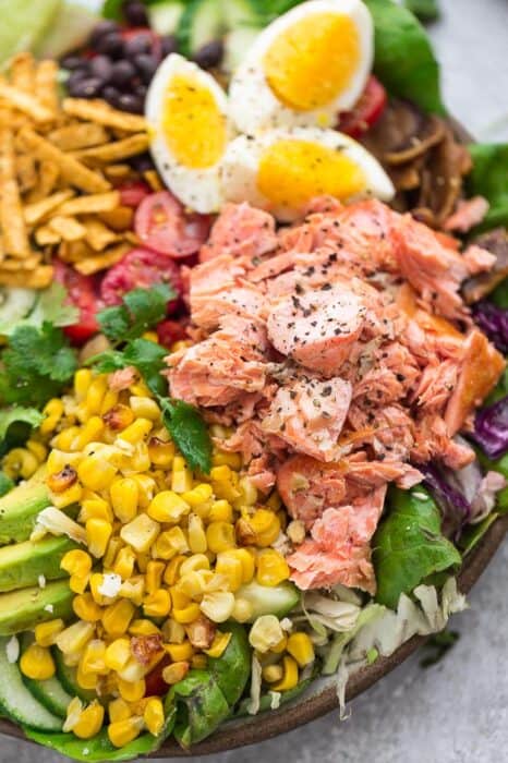 Salmon Taco Salad - Life Made Sweeter