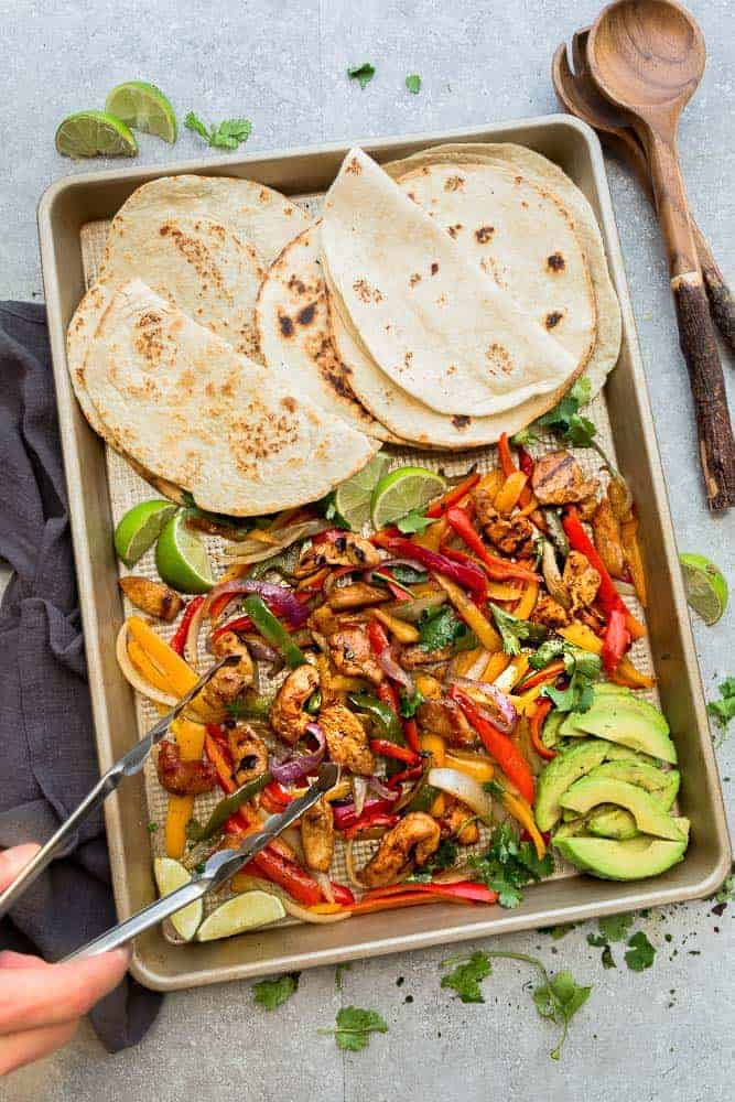 Sheet Pan Chicken Fajitas - Low Carb, Keto, Paleo, Whole30 ...