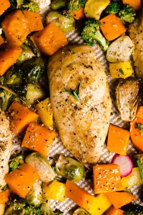 Sheet Pan Chicken with Vegetables - Low Carb Keto Chicken Dinner