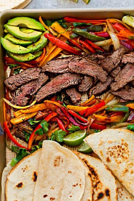 Sheet Pan Steak Fajitas Life Made Sweeter