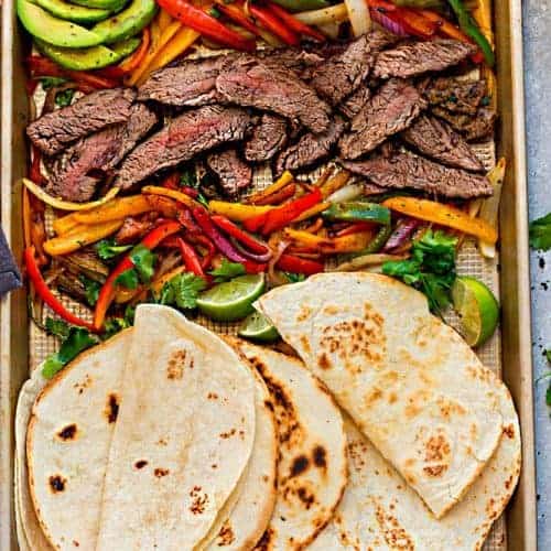 Sheet Pan Steak Fajitas Life Made Sweeter