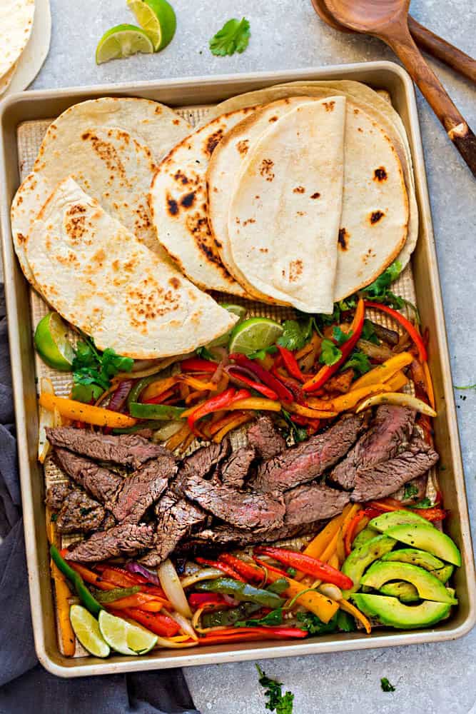 Sheet Pan Steak Fajitas Life Made Sweeter