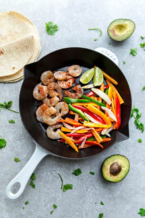 Mexican Shrimp Fajitas Recipe | An Easy Low Carb & Paleo Dinner Recipe