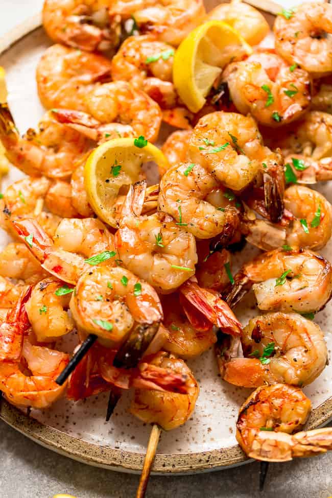 Grilled Jumbo Shrimp With Lemon-Herb Marinade Recipe