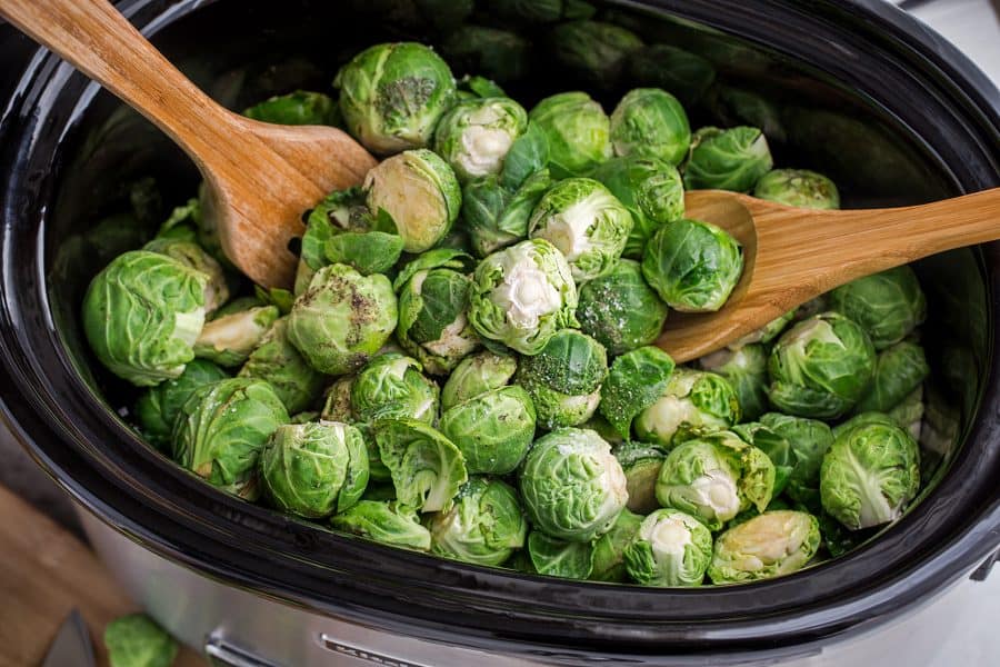 Slow Cooker Balsamic Brussels Sprouts plus 2 other holiday side dishes to help free up your oven. Recipes include Orange Ginger Glazed Carrots and Parmesan Sage Mashed Sweet Potatoes - easy dump and go recipes perfect for the holidays! Best of all, they're made entirely in your crock-pot with no oven or stove time!