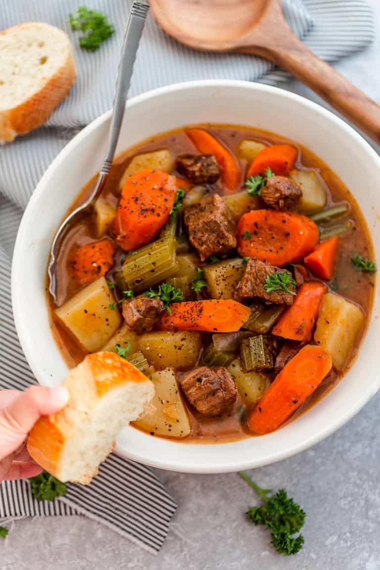 Slow Cooker Beef Stew | The BEST Crockpot Beef Stew