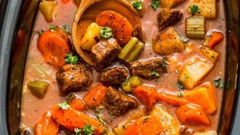 Easy Old Fashioned Beef Stew Recipe Made In The Slow Cooker