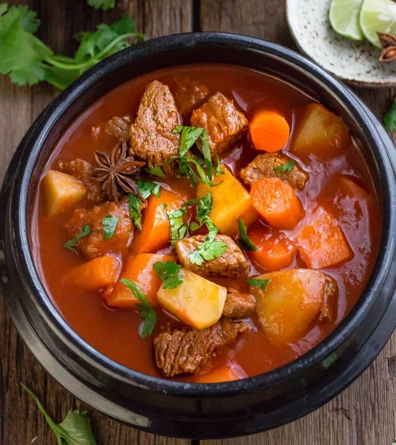 Slow Cooker Homemade Beef Stew makes the perfect comforting meal. Best of all, it simmers in the crock-pot for extra flavor.