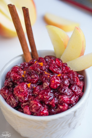 Apple Cranberry Sauce is so easy to make with only a few ingredients