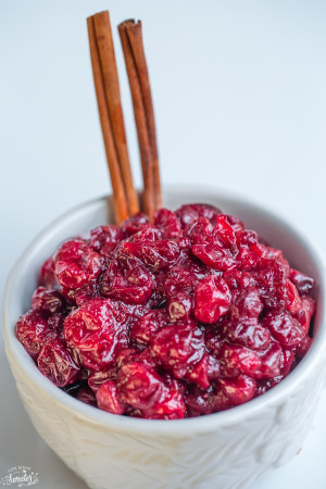 Apple Cranberry Sauce is so easy to make with only a few ingredients